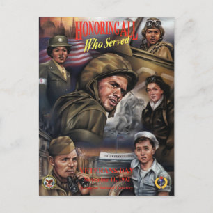Vintage Veterans Day, 1992 - Postkarte