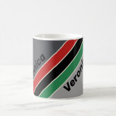 Vintage VHS Stripes mit Namen Kaffeetasse (Mittel)