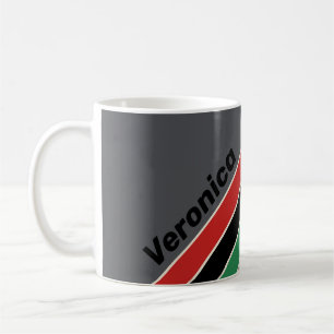Vintage VHS Stripes mit Namen Kaffeetasse