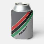 Vintage VHS Stripes with Name Dosenkühler (Kanne Rückseite)