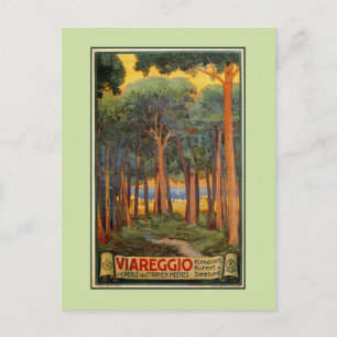 Vintage Viareggio italienische Reise-Werbung Postkarte