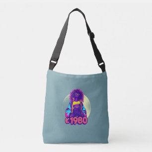Vintage Vibe 1980er Inspirierte Body-Bag Tragetaschen Mit Langen Trägern