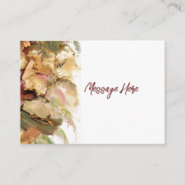 Vintage Vibe Blumenart Rücksendeadresse Etikett Begleitkarte