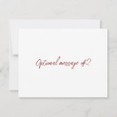 Vintage Vibe Blumenart Rücksendeadresse Etikett RSVP Karte (Rückseite)