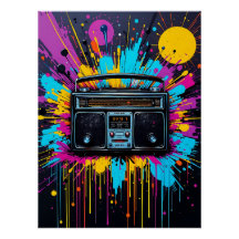 Vintage Vibes: Retro Radio Graffiti