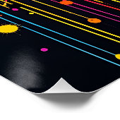 Vintage Vibes: Retro Radio Graffiti Poster (Ecke)