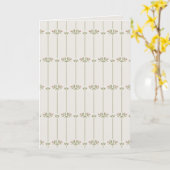 Vintage Victorian Botanical Traditional Lines Karte (Gelbe Blume)