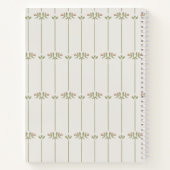 Vintage Victorian Botanical Traditional Lines Notizblock (Rückseite)