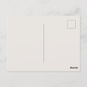 Vintage Victorian Botanical Traditional Lines Postkarte (Rückseite)