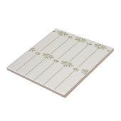 Vintage Victorian Botanical Traditional Stripes Fliese (Seite)