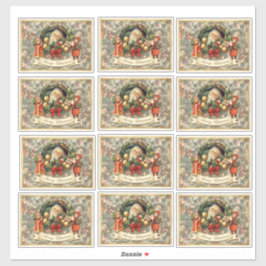 Vintage Victorian Christmas Baubles Aufkleber