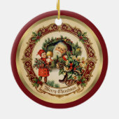Vintage Victorian Christmas Baubles Keramik Ornament (Hinten)
