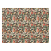 Vintage Victorian Christmas Baubles Tischdecke (Vorderseite (Horizontal))