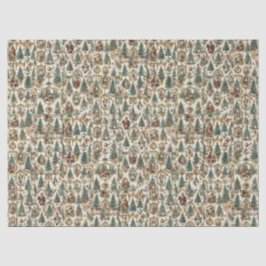 Vintage Victorian Christmas Collage | Retro Santa  Seidenpapier