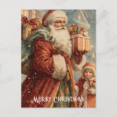 Vintage Victorian Christmas Postcard Postkarte (Vorderseite)