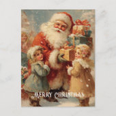 Vintage Victorian Christmas Postcard Postkarte (Vorderseite)