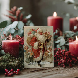 Vintage Victorian Christmas Postcard Postkarte