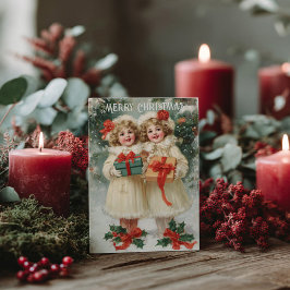 Vintage Victorian Christmas Postcard Postkarte