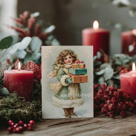 Vintage Victorian Christmas Postcard Postkarte