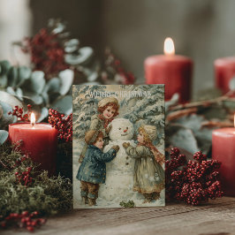 Vintage Victorian Christmas Postcard Postkarte