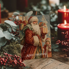 Vintage Victorian Christmas Postcard Postkarte