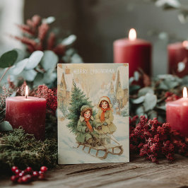 Vintage Victorian Christmas Postcard Postkarte