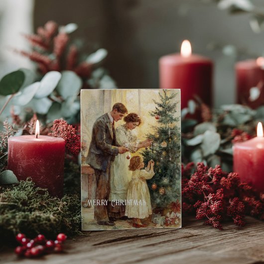 Vintage Victorian Christmas Postcard Postkarte