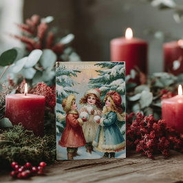 Vintage Victorian Christmas Postcard Postkarte