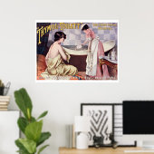 Vintage Victorian Era French Perfume Ad Poster (Heimbüro)