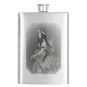 Vintage-Victorian-Lady-Flasche Flachmann