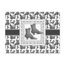 Vintage-Victorian Mode Stiefel Elegantes Muster