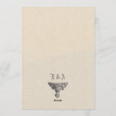 Vintage victorian wedding einladung (Rückseite)