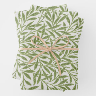 Vintage Victorian Weidenblätter von William Morris Geschenkpapier Set
