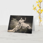 Vintage Victoriana-Muttertagskarte Karte (Gelbe Blume)