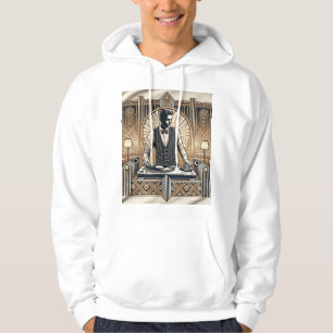 ''Vintage Videos ; Jazz DJ in einer Art Deco Loung Hoodie