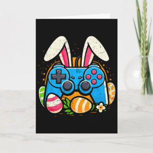 Vintage-Videospielcontroller Osterhase Gamer Bo Karte
