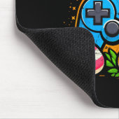 Vintage-Videospielcontroller-Osterhase-Gamer-Bo Mousepad (Ecke)
