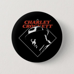 Vintage-Videospiele Crockettss Charakter Anime Button