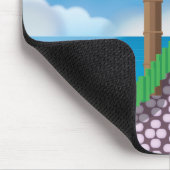 Vintage Videospielpalmen. Mousepad (Ecke)