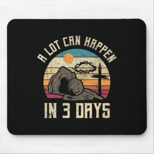 Vintage Vieles kann in 3 Tagen passieren Christlic Mousepad