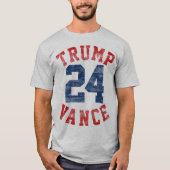 Vintage Vielfalt Trump Vance 2024 T-Shirt (Vorderseite)
