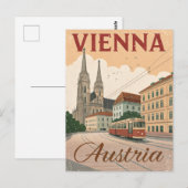 Vintage Vienna Travel Postkarte (Vorne/Hinten)