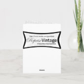 Vintage Vierzigerjahre Mode V2 Karte (Rückseite)