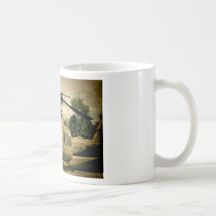 Vintage Vietnam-Ära Uh-1 Huey Militärhubschrauber Kaffeetasse