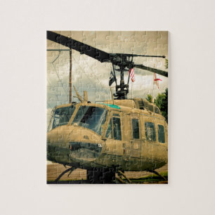 Vintage Vietnam-Ära Uh-1 Huey Militärhubschrauber Puzzle