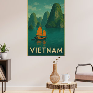 Vintage-Vietnam-Serener See Poster