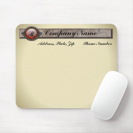 Vintage Viktorianisch-Fibel Monogram Mousepad (Mit Mouse)