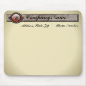 Vintage Viktorianisch-Fibel Monogram Mousepad (Vorne)