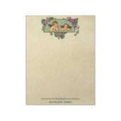 Vintage Viktorianische Angel Art | Vintages Papier Notizblock (Rotiert)