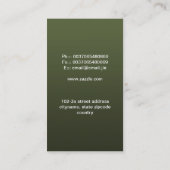 Vintage viktorianische antike Art-Geschäfts-Karten Visitenkarte (Rückseite)